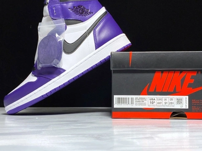 OG High Purple 1 Jordan Air 555088-500 Court 1019